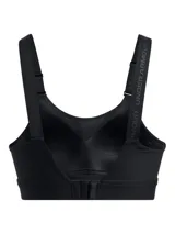Sostén deportivo Under Armour Infinity High, color negro, de alto impacto, con tecnología de soporte que se sincroniza con los movimientos y acolchado de espuma ultraliviana.
