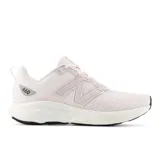 Championes de running New Balance modelo 460, color rosado claro con detalles en blanco y plateado. Presentan una capellada de malla transpirable, entresuela con amortiguación y suela de caucho resistente.