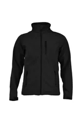 Campera negra de neopreno con cierre frontal y bolsillos laterales con cierre.