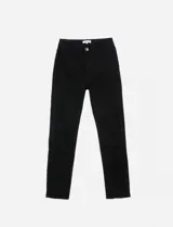 Pantalón de jean azul oscuro, corte slim fit.