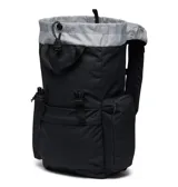 Mochila Columbia Trail Traveler de 28 litros, color negro, con múltiples bolsillos con cierre, compartimento para laptop y tiras acolchadas ajustables.