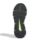 Championes de running Adidas modelo Galaxy Star, color verde neón con detalles en negro. Presentan exterior de malla transpirable, mediasuela con tecnología Cloudfoam para mayor amortiguación y cierre con cordones.