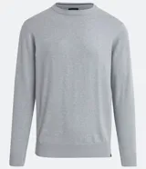 Buzo de tejido de punto con cuello redondo, mangas largas y puños acanalados. Diseño liso y minimalista de la marca Marfinno.