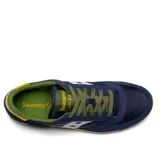 Championes Saucony Jazz Original, color azul marino con detalles en blanco, amarillo y verde.