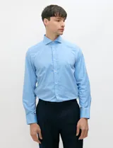Camisa Harrington modelo Select, color blanco, de manga larga, con cuello camisero clásico y cierre frontal de botones.