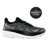 Championes deportivos Hi-Tec Railey, color negro con detalles en gris y suela blanca.