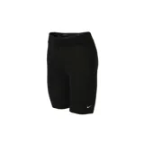 Short de ciclismo negro Nike Essential, de tiro medio y con logo Swoosh blanco en la pierna izquierda.