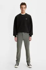 Jean Levi's 511 Slim Fit Cord Pewter, de corte slim, color gris, con tiro medio.