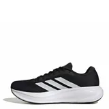 Championes Adidas Response Runner 2, color negro con las tres tiras características en blanco en los laterales y entresuela blanca amortiguada.
