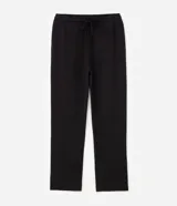 Pantalón de pijama masculino de corte recto, confeccionado en tejido de modal, poliéster y elastano. Presenta un diseño liso con cintura elástica y cordón ajustable para mayor comodidad.