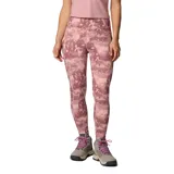 Calza deportiva de tiro alto con estampado camuflado en tonos rosados. Cuenta con tecnología hidroabsorbente y bolsillo lateral en la pierna.