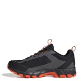 Championes Adidas Terrex Rockadia M de hombre, color negro con detalles en gris y suela y cordones en naranja. Diseñados para trail running y actividades al aire libre.