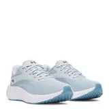 Championes de running Under Armour modelo W Ascend, color celeste con entresuela blanca y suela azul. Confeccionados en malla transpirable, cuentan con amortiguación Charged+ y cordones tono sobre tono.