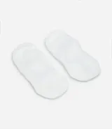 Kit de dos pares de medias invisibles de algodón, diseño básico y liso de caña baja.
