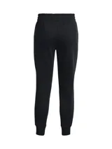 Pantalón de jogging Under Armour Rival Fleece, color negro, con cintura elástica con cordón ajustable, bolsillos laterales y puños acanalados en los tobillos.