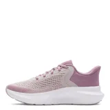 Championes Under Armour Rogue 5 color lila con suela blanca, ideales para running.