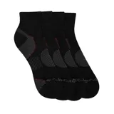 Pack de dos pares de calcetines deportivos Columbia de corte medio, color negro con detalles en gris y líneas rojas. Cuentan con tecnología de absorción de humedad y zonas acolchadas en el talón y el área de Aquiles para mayor confort.