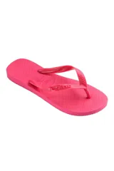 Chancletas Havaianas color dorado con tiras texturizadas y diseño clásico de dedo.