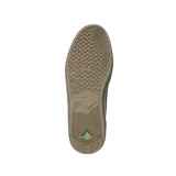 Championes de skate Emerica modelo Gamma G6, color negro con detalles en dorado. Presentan una construcción resistente con paneles de gamuza y tela, suela vulcanizada de goma y logo bordado en el lateral y la lengüeta.