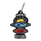 Llavero Rip Curl con diseño multicolor que incluye el logo de la marca y motivos relacionados con el surf.