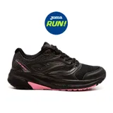 Championes deportivos Joma Vitaly Lady, color negro con detalles en rosa. Capellada de mesh con perforaciones VTS para ventilación, refuerzos sintéticos para ajuste y firmeza. Mediasuela de phylon para confort, flexibilidad y amortiguación. Suela de caucho resistente al desgaste.
