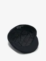 Gorra tipo boina clásica de algodón en color beige, con diseño estructurado y visera corta.