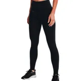Calza larga Under Armour de mujer, color negro, con cintura alta y logo de la marca en la parte superior.