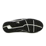 Championes de fútbol Diadora Goal Futbol TF, color negro con detalles en blanco.