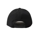 Gorra negra de visera curva marca Rip Curl, modelo Hydro Elite Flexfit. Presenta logo de la marca en el frente y detalle de cordón trenzado en la base.