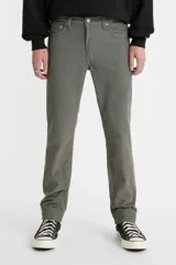 Jean Levi's 511 Slim Fit Cord Pewter, de corte slim, color gris, con tiro medio.