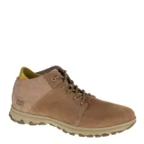 Botas Caterpillar modelo Science Mid, color marrón, con diseño de caña media, cordones bicolor y suela texturizada con tracción.