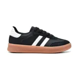 Championes urbanos American Sport Resh 2.0 Platform, color negro con detalles en blanco y suela marrón.