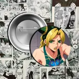 Pin metálico con imagen de Dio Brando, personaje del anime Jojo's Bizarre Adventure.