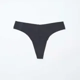 Pack de dos tangas brasileñas de microfibra color negro.