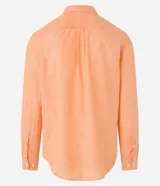 Camisa de manga larga Marfinno con cuello camisero y cierre frontal de botones. Confeccionada en tejido plano de lino y algodón.