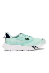 Championes deportivos Fila Euro Flag para mujer, de color blanco con detalles en naranja, verde y celeste, capellada de malla transpirable y suela chunky de EVA.