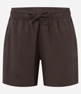 Bermuda deportiva Get Over de color marrón, con cintura elástica, cordón ajustable y diseño cómodo para entrenar.