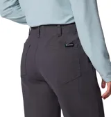 Pantalón Columbia modelo Roc Straight Leg de corte recto, color gris, con bolsillos laterales y trabillas para cinturón.