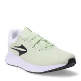 Championes deportivos Topper modelo Split, color verde lima con detalles en blanco y negro. Presentan capellada de malla transpirable, cierre con cordones y suela de goma con amortiguación.