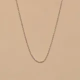 Cadena de eslabones tipo forcé fino, fabricada en plata 925.