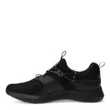 Championes deportivos Topper modelo Cirse, color negro, confeccionados en tejido de malla transpirable con refuerzos sintéticos. Presentan cierre con cordones, lengüeta con logo de la marca y suela de goma con diseño estriado para mayor tracción.