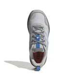 Championes de trekking Adidas Terrex Eastrail 3 W para mujer, color gris con detalles en celeste y azul, confeccionados en malla y materiales sintéticos con suela dentada para mayor tracción.