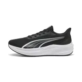 Championes Puma modelo Dasher Lite, color negro con detalles blancos y suela alta. Diseñados para running y training.