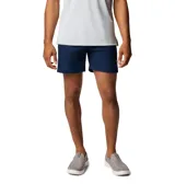 Short de baño Columbia Pfg Rambler, color azul marino, con cintura elástica ajustable, calzoncillos interiores de malla, bolsillos laterales y bolsillo trasero con cierre de seguridad.
