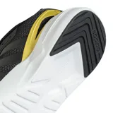 Championes Adidas Nebzed Cloudfoam Lifestyle Running para mujer, color negro con entresuela blanca y detalle dorado en el talón. Confeccionados en malla textil transpirable, cordones negros y suela con tecnología Cloudfoam.