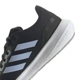 Championes Adidas Runfalcon 3 de hombre, color azul marino con las tres tiras en celeste y suela blanca.