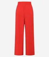 Pantalón deportivo Get Over de color rojo con cintura elástica, bolsillos laterales y doble franja blanca en los laterales.