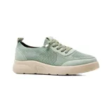 Championes deportivos Korium modelo Fairuz, color beige, con diseño de tejido de punto y suela plataforma cómoda.