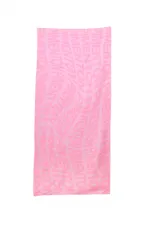 Toalla rectangular color rosa con estampado de la palabra 'Pimentón' en mayúsculas.