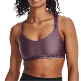 Top deportivo Under Armour negro con breteles anchos cruzados en la espalda con logo de la marca en blanco.